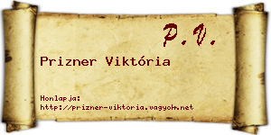 Prizner Viktória névjegykártya